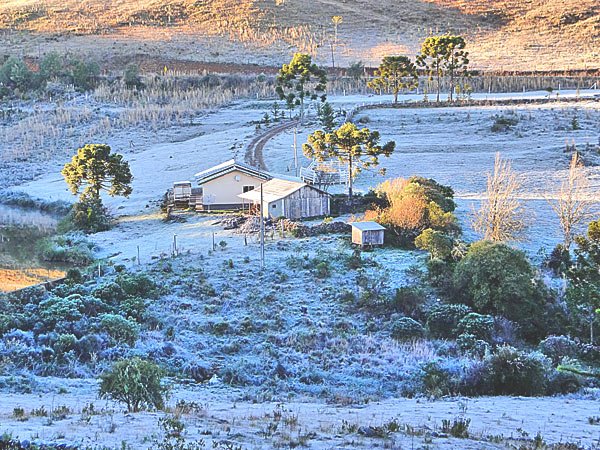 Urupema registra – 6,2ºC e faz um lindo cenário na Serra Catarinense