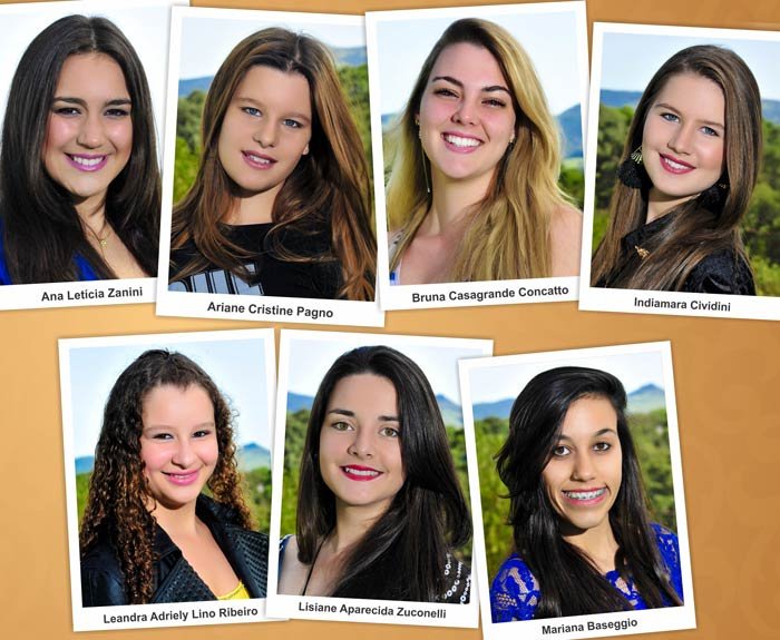 Sete candidatas disputam os títulos de rainha e princesas de Iomerê