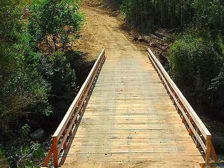 Ponte entre Santa Rosa de Lima e Rio Fortuna é restaurada