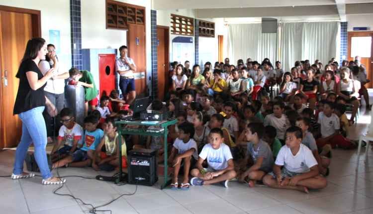 Alunos de Tijucas participam de comemoração ao Dia da Água